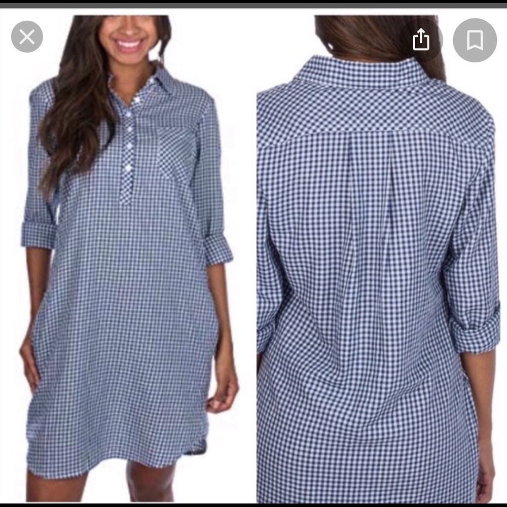 Lauren James Gingham button down dress